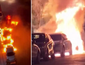 Kardeşinden para alamayınca 3 aracı yaktı