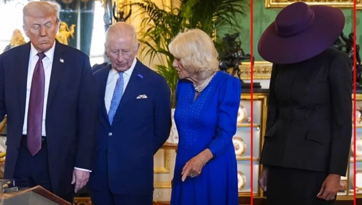 Kraliyet törenine Melania Trump’ın mor şapkalı tarzı damga vurdu