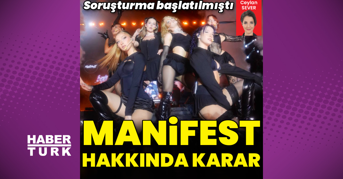Manifest’e yurt dışı çıkış yasağı