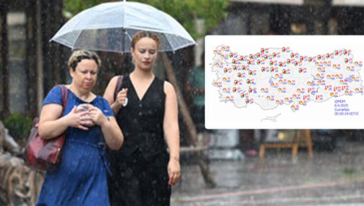 Meteoroloji saat verdi! 8 kent için ‘sarı’ alarm! 6 bölgede sağanak!