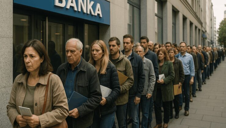 Mevduatta parası olan bankaların önünde sıraya girdi: İki yıl sonra bir ilk!