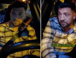 Polis memurunun çarptığı taksinin şoförü dişli çıktı