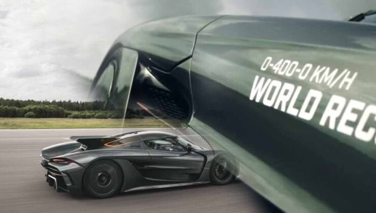 Rekorları altüst eden otomobil: 0-400-0 km/s hıza saniyeler içinde ulaşıyor ve fren yapıyor