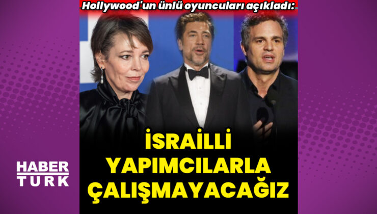 Sanat dünyasından, ‘İsrail’ tepkisi