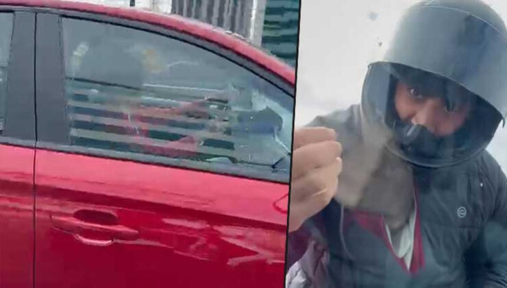 Şişli’de trafik tartışması… Aracı yumrukladı ‘Camı indirsene’ diyerek tehdit etti
