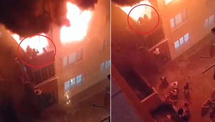 Tam bir can pazarı! 3 kişinin öldüğü yangının görüntüleri ortaya çıktı