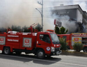 Trabzon’da alışveriş merkezinde yangın çıktı