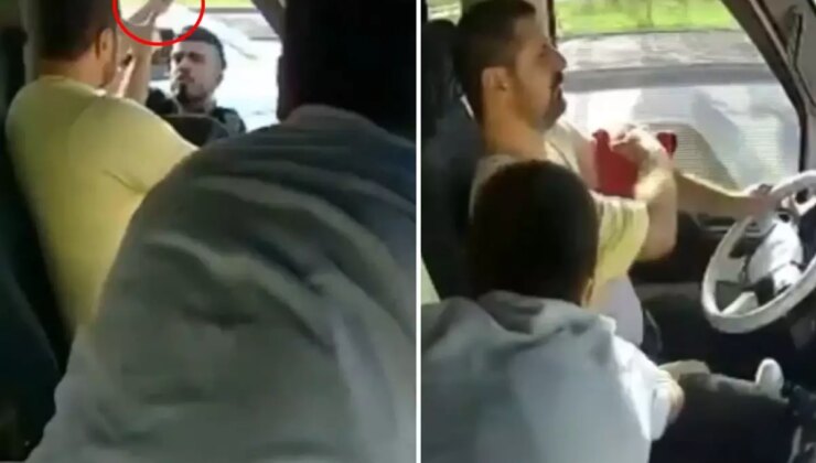 Trafikte dehşet: Oğlu, bıçaklanan babasının hayatını böyle kurtardı