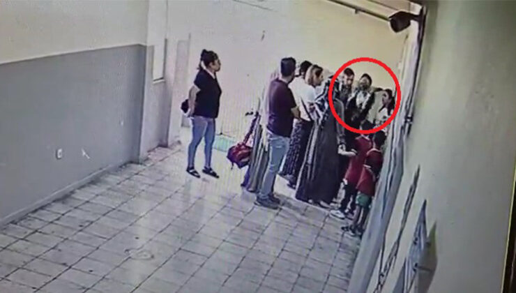 Veli öğretmene saldırdı: Olay kamerada
