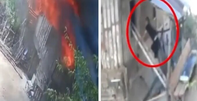 Yanan eve hiç düşünmeden girdi! İki kişinin hayatını böyle kurtardı
