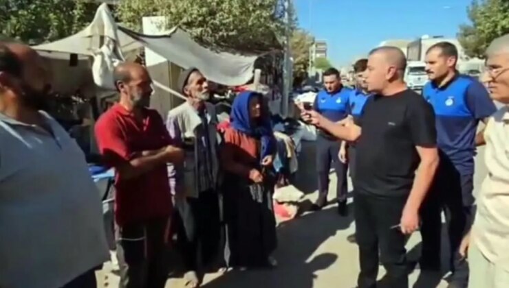 Zabıta müdürü, pazarcı esnafını sıraya dizip azarladı: Şımarıyorsunuz