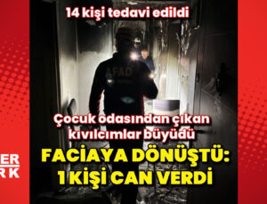 Batman’da apartman dairesinde yangın: 1 ölü, 14 kişi dumandan etkilendi