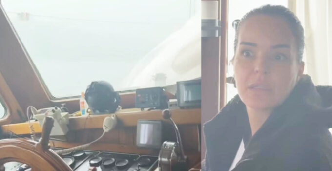 Bengü, çocuklarıyla birlikte hortuma yakalandı