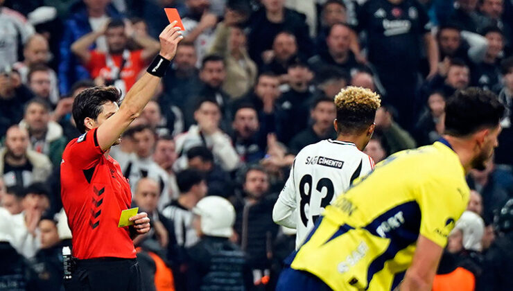 Beşiktaş – Fenerbahçe derbilerinde kırmızı kartlar havada uçuyor!