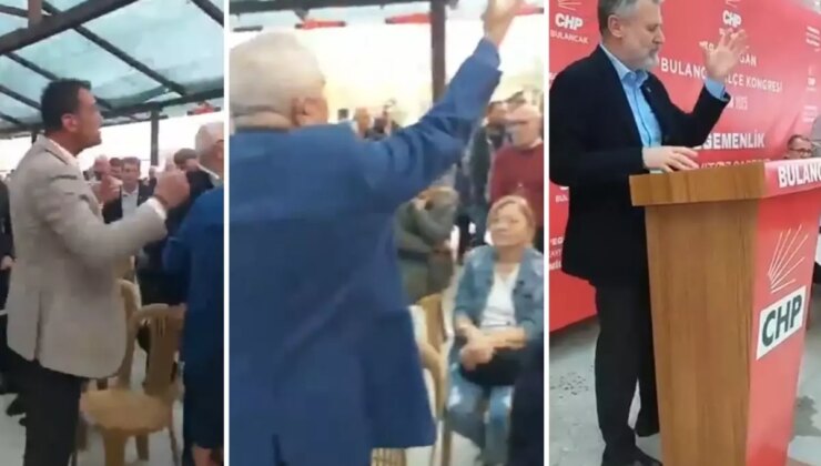 CHP kongresinde tansiyon yükseldi! İl Başkanı elindeki mikrofonu fırlattı