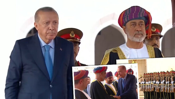 Cumhurbaşkanı Erdoğan’a Umman’da resmi karşılama