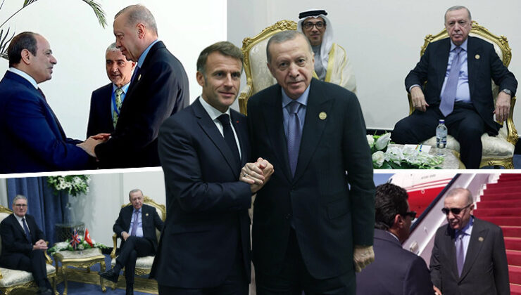 Cumhurbaşkanı Erdoğan’dan Mısır’da diplomatik temaslar