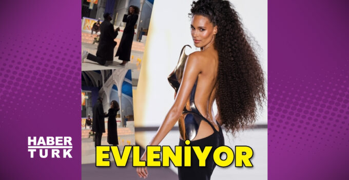 Fransız model Cindy Bruna gizemli sevgilisinden evlenme teklifi aldı