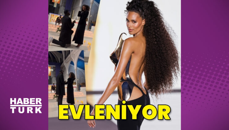 Fransız model Cindy Bruna gizemli sevgilisinden evlenme teklifi aldı
