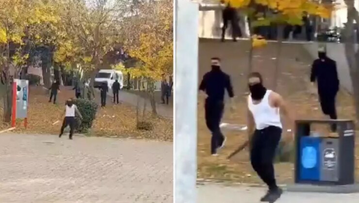 Hacettepe Üniversitesi karıştı! Palalı saldırganlar kamerada