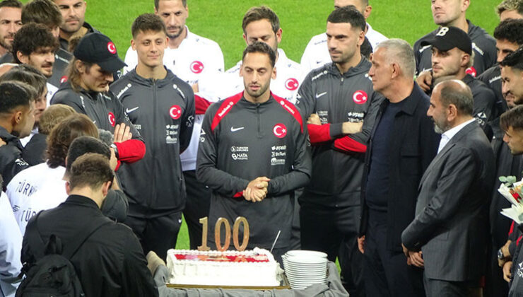 Hakan Çalhanoğlu’na 100. milli maç sürprizi!