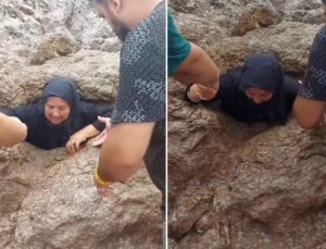 Her yıl binlerce kişi geliyor: Alevi vatandaşların geçmek için sıraya girdiği delik
