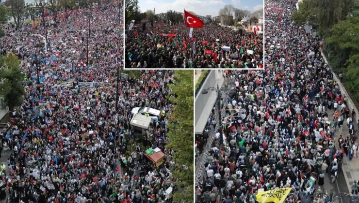 İstanbul, Ankara ve İzmir’de binlerce kişi Gazze için yürüyor