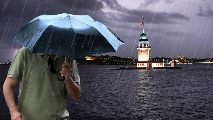 İstanbul’u sağanak vurdu! İstiklal sular altında kaldı, Vatan’da yol çöktü
