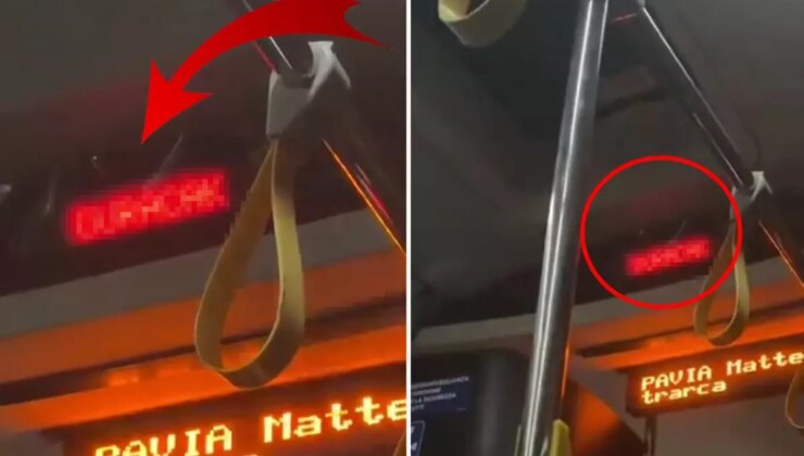 İtalya’daki otobüste gördüğü yazı şaşkına çevirdi: Kafayı yedim galiba