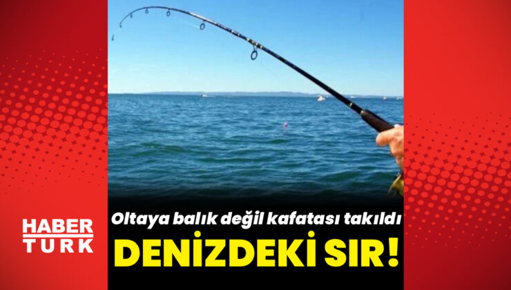 İzmir’de bir kişinin oltasına denizde insan kafatası takıldı