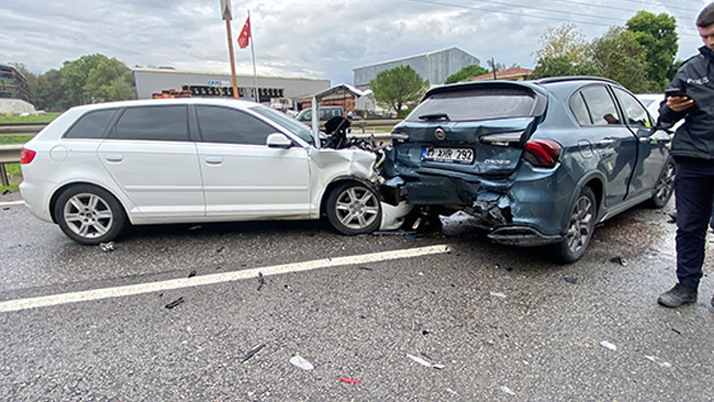 Kocaeli’de zincirleme trafik kazası: 1’i çocuk 5 kişi yaralandı