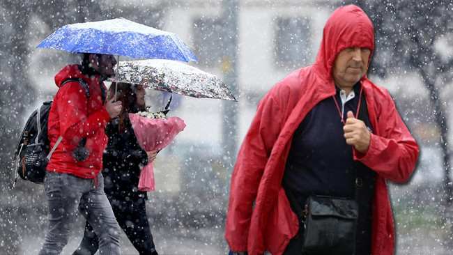 Lapa lapa kar geliyor! Meteoroloji sarı alarm verdi: Kuvvetli sağanak ve fırtına uyarısı | İşte kar ve yağmur beklenen iller
