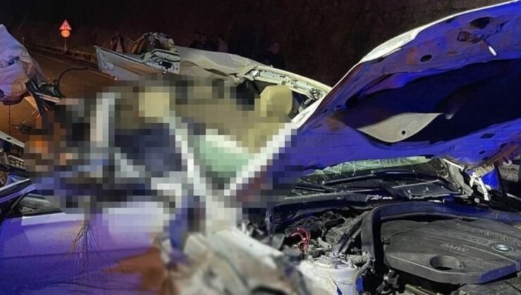 Mersin’de otomobil, park halindeki TIR’a çarptı: 1 ölü, 1 yaralı