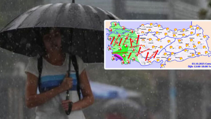 Meteoroloji saat verip uyardı! 9 kent için ‘sarı’ alarm! 3 bölgede kuvvetli sağanak!