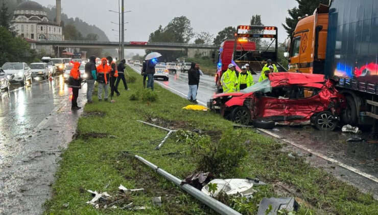 Rize’de feci TIR kazası: 3 kişi hayatını kaybetti