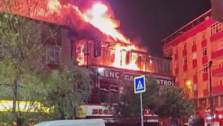 Sultangazi’de kafe alev alev yandı