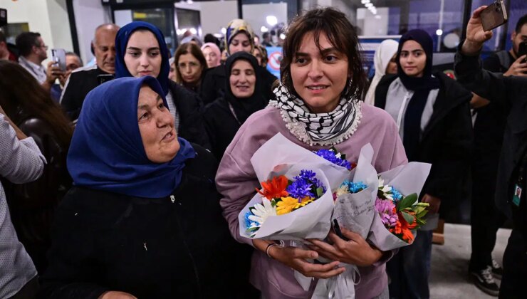 Sumud Filosu’ndaki 15 Türk yurda döndü: Aralarında AKP’li ismin kızı da var…