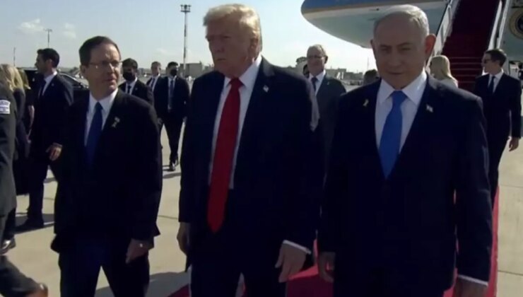 Trump İsrail’de! Netanyahu bizzat karşıladı, işte ilk sözleri