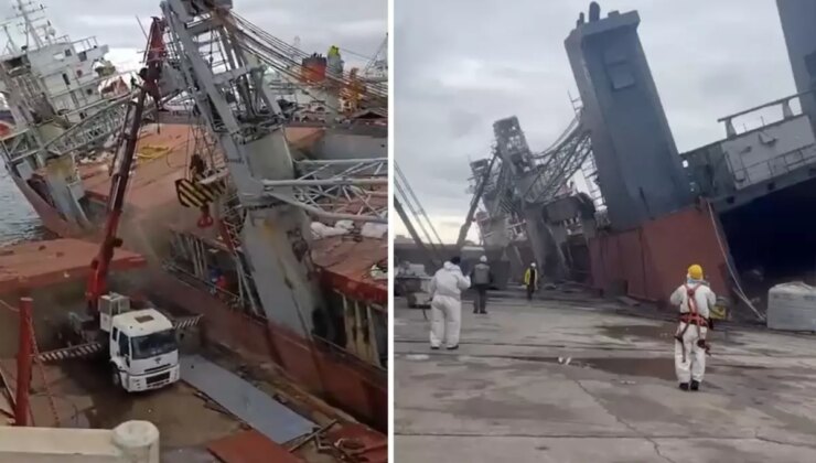 Tuzla’daki tersanede gemi yan yattı: 1 işçi hayatını kaybetti