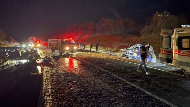 Uşak’ta trafik kazası! Karı koca öldü, 3 kişi yaralandı