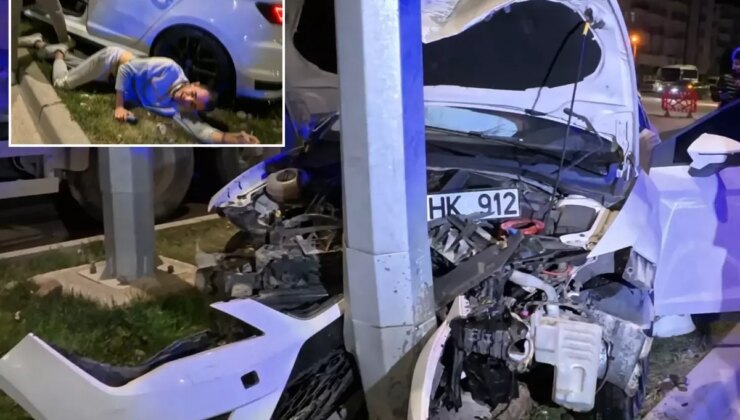 Aynı yolda yarım saatte iki kaza! Yaralı sürücünün ilk sözü herkesi şaşırttı