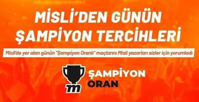 Barcelona, Anadolu Efes’e karşı favori! Juventude – Cruzeiro maçında ev sahibi galibiyeti için dikkat çeken oran… İşte Misli’den Günün Şampiyon Tercihleri…