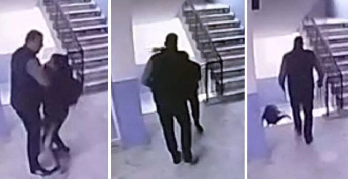 Bu nasıl öğretmen? Okul müdürü, otizmli öğrenciyi merdivenlerden aşağı fırlattı