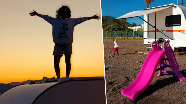 Çocukları 4 yaşına gelince eşiyle radikal bir karar aldı! ‘Evimiz tekerlek’ diyerek İstanbul’dan yola çıktılar