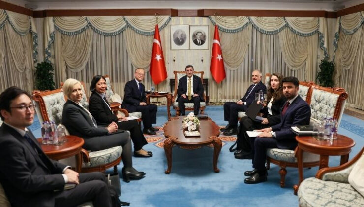 Cumhurbaşkanı Yardımcısı Yılmaz, Asya Kalkınma Bankası Başkanı Kanda’yı kabul etti