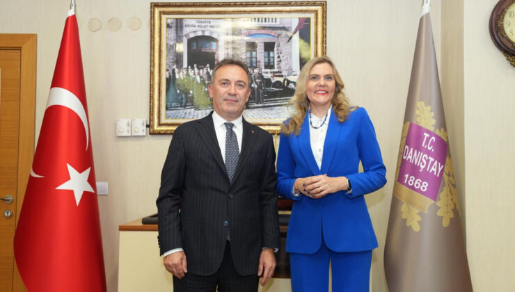 Danıştay Başsavcısı Erkan, Estonya Yüksek Mahkemesi Üyesi Laffranque ile görüştü