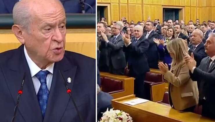 Devlet Bahçeli "Darağacı" dedi, parti grubu ayağa kalktı