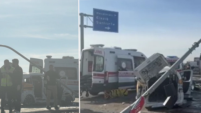 Diyarbakır’da feci kaza: Ölü ve yaralılar var! Tır çarptığı iki aracı metrelerce sürüklemiş