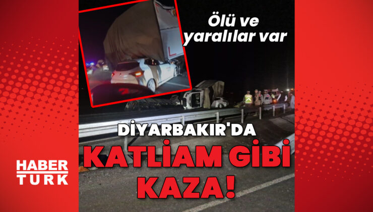 Diyarbakır’da zincirleme kaza! Ölüler ve yaralılar var