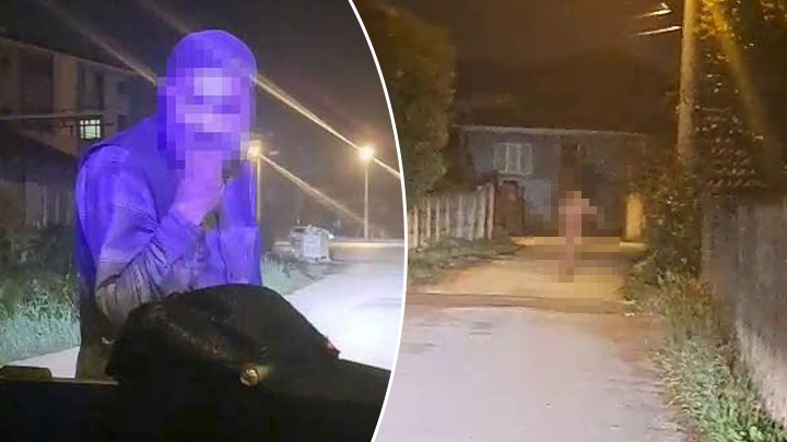 Düzce’de ilginç olay! Dilenci, zabıta işlem yaparken aniden soyunarak kaçtı